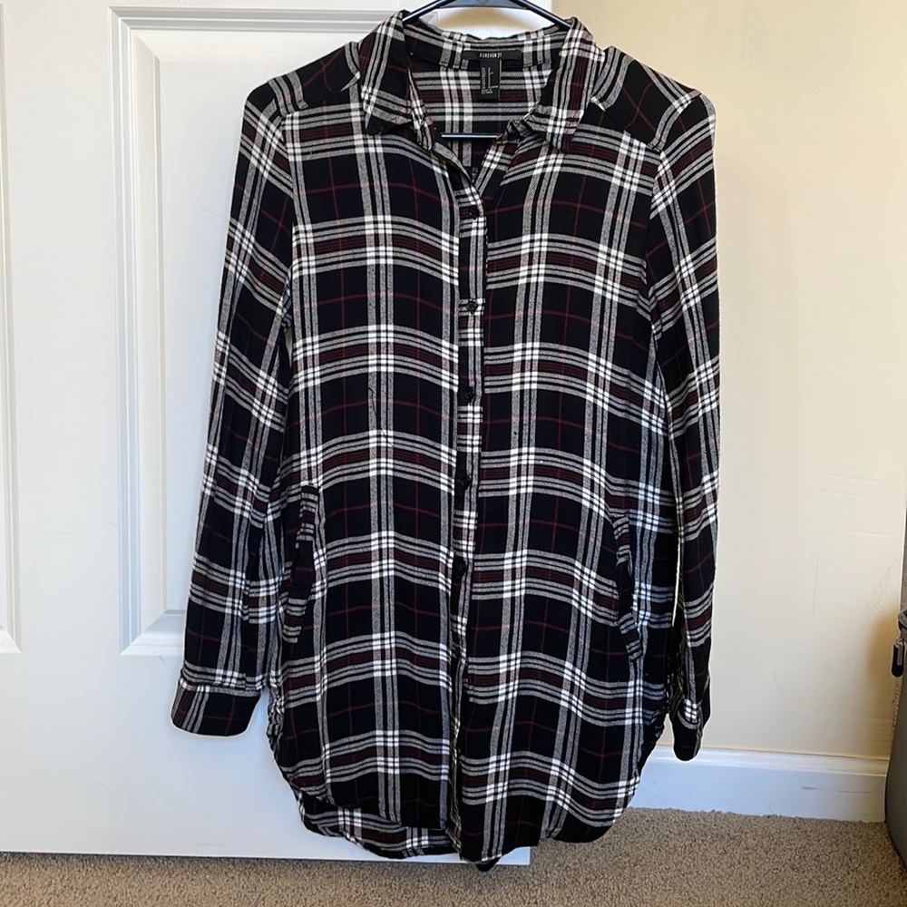 Flannel Shirt Dress